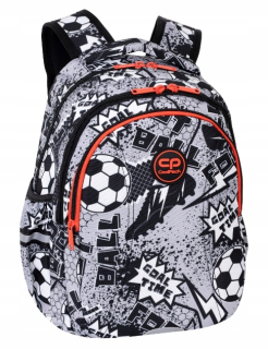 CoolPack viackomorový školský batoh, čierny, Odtiene sivej a striebornej, 21 l